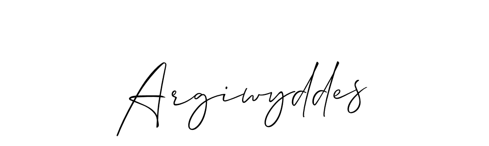 You should practise on your own different ways (Allison_Script) to write your name (Argiwyddes) in signature. don't let someone else do it for you. Argiwyddes signature style 2 images and pictures png