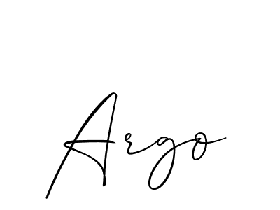 Use a signature maker to create a handwritten signature online. With this signature software, you can design (Allison_Script) your own signature for name Argo. Argo signature style 2 images and pictures png