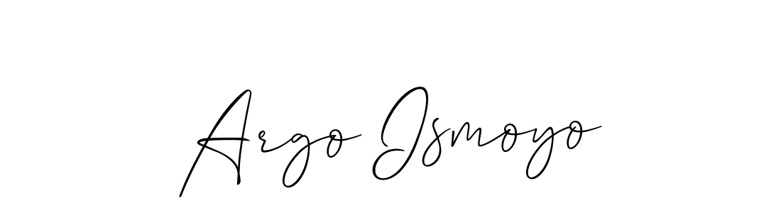 Make a short Argo Ismoyo signature style. Manage your documents anywhere anytime using Allison_Script. Create and add eSignatures, submit forms, share and send files easily. Argo Ismoyo signature style 2 images and pictures png