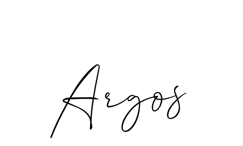 Create a beautiful signature design for name Argos. With this signature (Allison_Script) fonts, you can make a handwritten signature for free. Argos signature style 2 images and pictures png