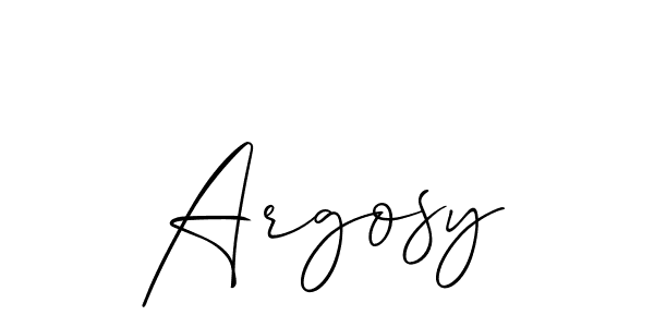 Allison_Script is a professional signature style that is perfect for those who want to add a touch of class to their signature. It is also a great choice for those who want to make their signature more unique. Get Argosy name to fancy signature for free. Argosy signature style 2 images and pictures png