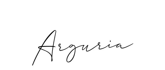 How to make Arguria name signature. Use Allison_Script style for creating short signs online. This is the latest handwritten sign. Arguria signature style 2 images and pictures png