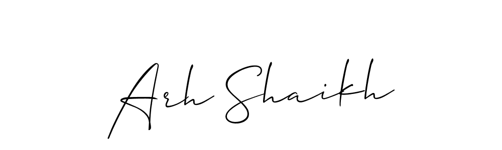 Best and Professional Signature Style for Arh Shaikh. Allison_Script Best Signature Style Collection. Arh Shaikh signature style 2 images and pictures png