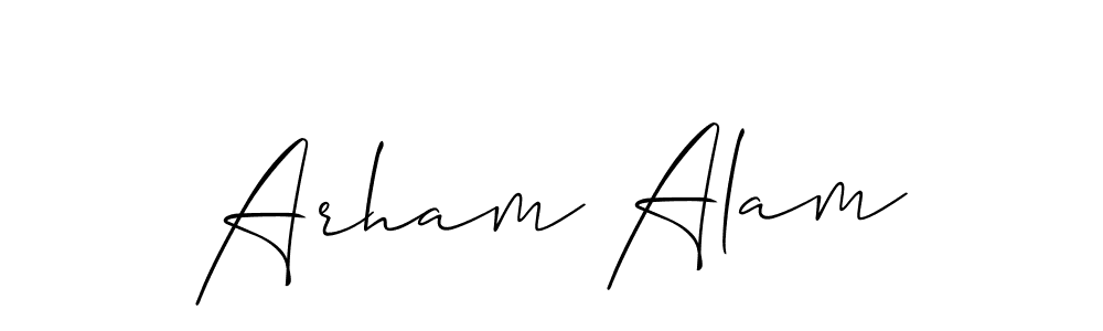 You can use this online signature creator to create a handwritten signature for the name Arham Alam. This is the best online autograph maker. Arham Alam signature style 2 images and pictures png