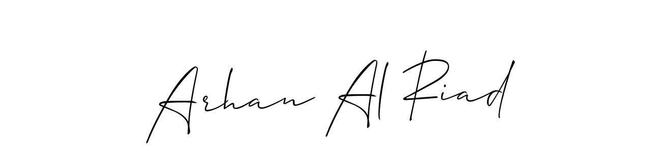 if you are searching for the best signature style for your name Arhan Al Riad. so please give up your signature search. here we have designed multiple signature styles  using Allison_Script. Arhan Al Riad signature style 2 images and pictures png