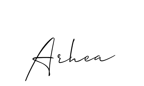 Best and Professional Signature Style for Arhea. Allison_Script Best Signature Style Collection. Arhea signature style 2 images and pictures png