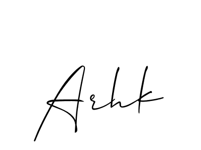 Best and Professional Signature Style for Arhk. Allison_Script Best Signature Style Collection. Arhk signature style 2 images and pictures png