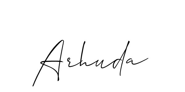 Also You can easily find your signature by using the search form. We will create Arhuda name handwritten signature images for you free of cost using Allison_Script sign style. Arhuda signature style 2 images and pictures png