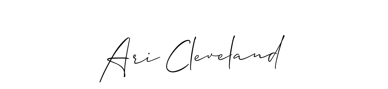 It looks lik you need a new signature style for name Ari Cleveland. Design unique handwritten (Allison_Script) signature with our free signature maker in just a few clicks. Ari Cleveland signature style 2 images and pictures png