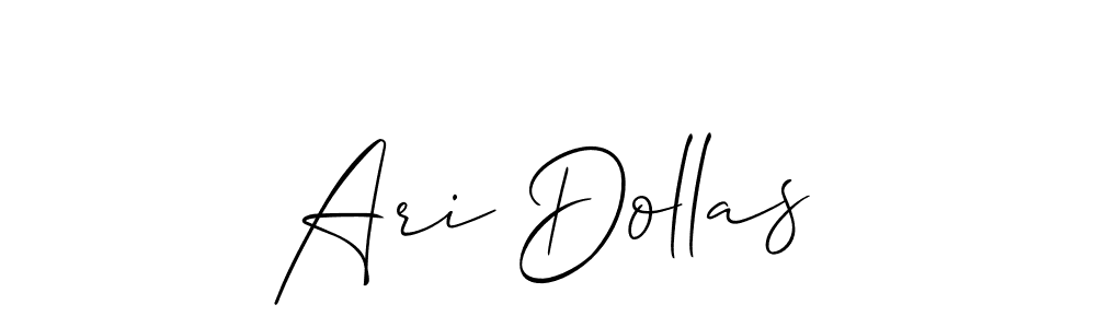 Also You can easily find your signature by using the search form. We will create Ari Dollas name handwritten signature images for you free of cost using Allison_Script sign style. Ari Dollas signature style 2 images and pictures png