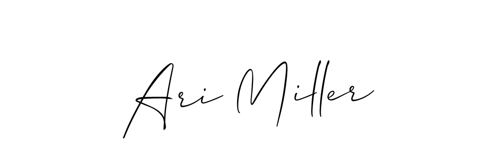 Use a signature maker to create a handwritten signature online. With this signature software, you can design (Allison_Script) your own signature for name Ari Miller. Ari Miller signature style 2 images and pictures png