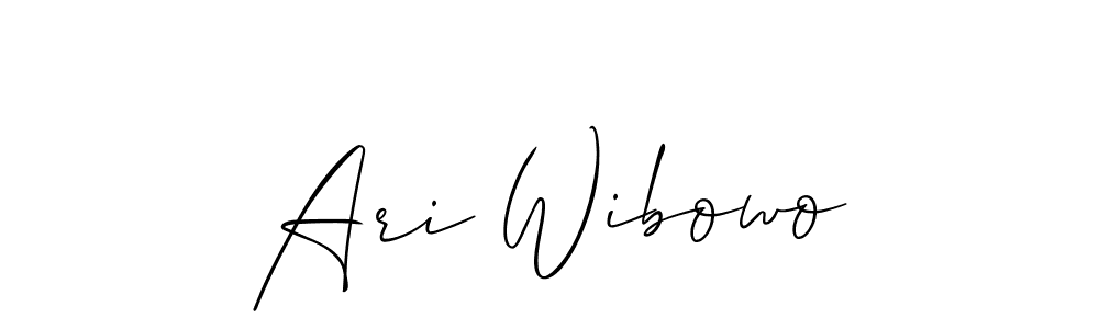 Similarly Allison_Script is the best handwritten signature design. Signature creator online .You can use it as an online autograph creator for name Ari Wibowo. Ari Wibowo signature style 2 images and pictures png