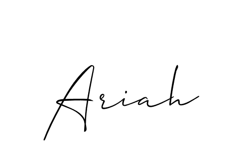 Also You can easily find your signature by using the search form. We will create Ariah name handwritten signature images for you free of cost using Allison_Script sign style. Ariah signature style 2 images and pictures png