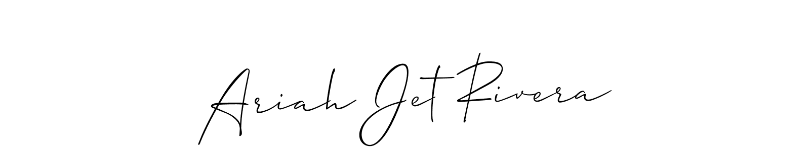 Also You can easily find your signature by using the search form. We will create Ariah Jet Rivera name handwritten signature images for you free of cost using Allison_Script sign style. Ariah Jet Rivera signature style 2 images and pictures png