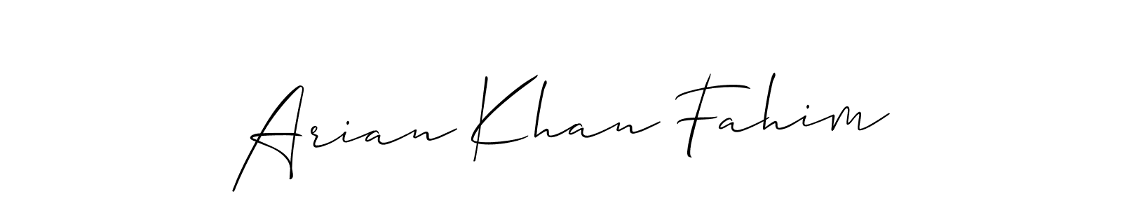 Make a beautiful signature design for name Arian Khan Fahim. Use this online signature maker to create a handwritten signature for free. Arian Khan Fahim signature style 2 images and pictures png