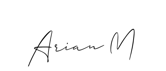 Here are the top 10 professional signature styles for the name Arian M. These are the best autograph styles you can use for your name. Arian M signature style 2 images and pictures png