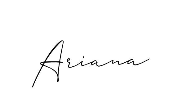 Make a short Ariana signature style. Manage your documents anywhere anytime using Allison_Script. Create and add eSignatures, submit forms, share and send files easily. Ariana signature style 2 images and pictures png