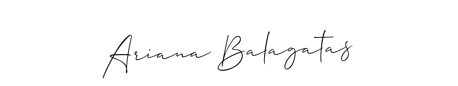 Check out images of Autograph of Ariana Balagatas name. Actor Ariana Balagatas Signature Style. Allison_Script is a professional sign style online. Ariana Balagatas signature style 2 images and pictures png