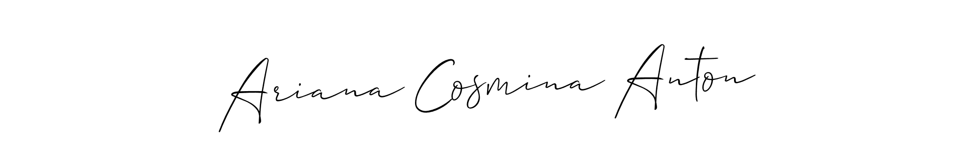 Best and Professional Signature Style for Ariana Cosmina Anton. Allison_Script Best Signature Style Collection. Ariana Cosmina Anton signature style 2 images and pictures png