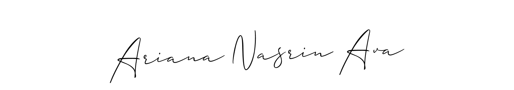 Make a beautiful signature design for name Ariana Nasrin Ava. Use this online signature maker to create a handwritten signature for free. Ariana Nasrin Ava signature style 2 images and pictures png
