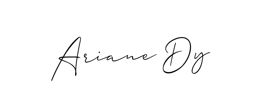 This is the best signature style for the Ariane Dy name. Also you like these signature font (Allison_Script). Mix name signature. Ariane Dy signature style 2 images and pictures png