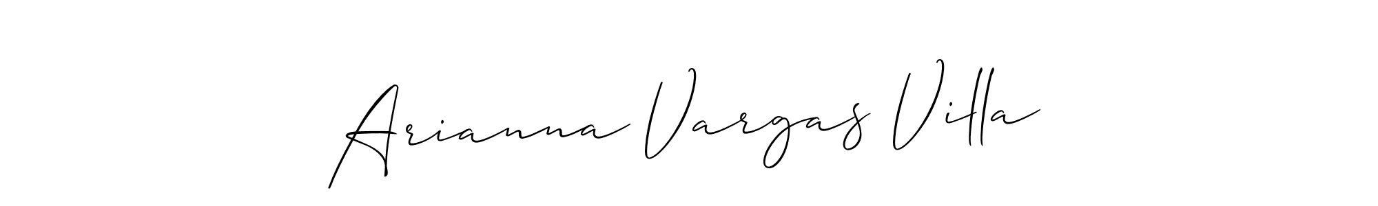 This is the best signature style for the Arianna Vargas Villa name. Also you like these signature font (Allison_Script). Mix name signature. Arianna Vargas Villa signature style 2 images and pictures png