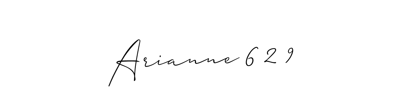 How to make Arianne 6 2 9 signature? Allison_Script is a professional autograph style. Create handwritten signature for Arianne 6 2 9 name. Arianne 6 2 9 signature style 2 images and pictures png