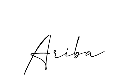 Similarly Allison_Script is the best handwritten signature design. Signature creator online .You can use it as an online autograph creator for name Ariba. Ariba signature style 2 images and pictures png