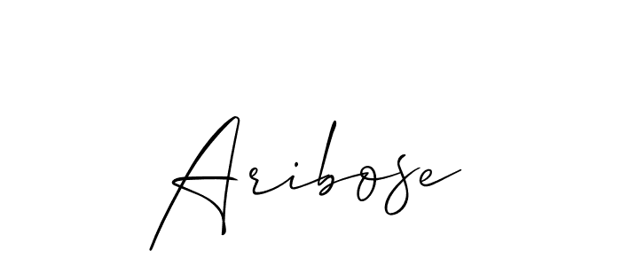 Make a beautiful signature design for name Aribose. Use this online signature maker to create a handwritten signature for free. Aribose signature style 2 images and pictures png