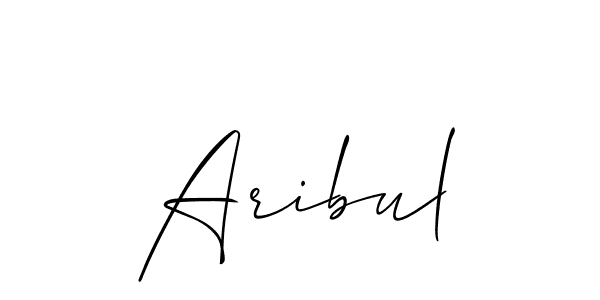 It looks lik you need a new signature style for name Aribul. Design unique handwritten (Allison_Script) signature with our free signature maker in just a few clicks. Aribul signature style 2 images and pictures png