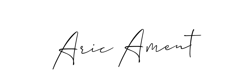 Make a short Aric Ament signature style. Manage your documents anywhere anytime using Allison_Script. Create and add eSignatures, submit forms, share and send files easily. Aric Ament signature style 2 images and pictures png