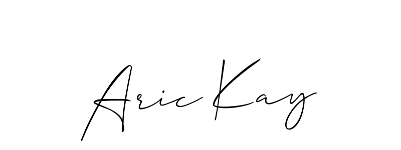 How to Draw Aric Kay signature style? Allison_Script is a latest design signature styles for name Aric Kay. Aric Kay signature style 2 images and pictures png