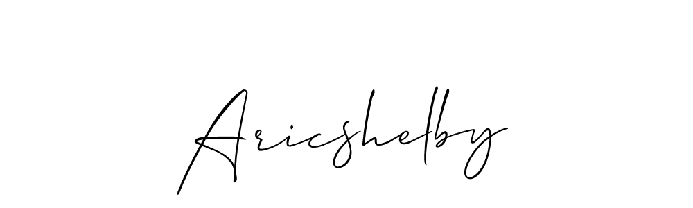 It looks lik you need a new signature style for name Aricshelby. Design unique handwritten (Allison_Script) signature with our free signature maker in just a few clicks. Aricshelby signature style 2 images and pictures png