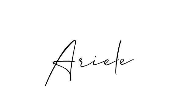 How to make Ariele name signature. Use Allison_Script style for creating short signs online. This is the latest handwritten sign. Ariele signature style 2 images and pictures png