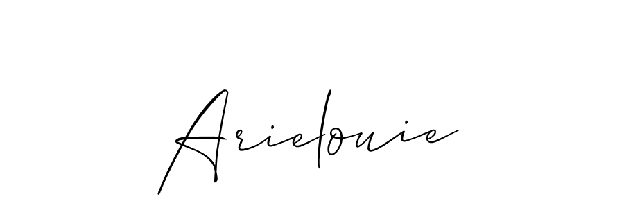 Best and Professional Signature Style for Arielouie. Allison_Script Best Signature Style Collection. Arielouie signature style 2 images and pictures png