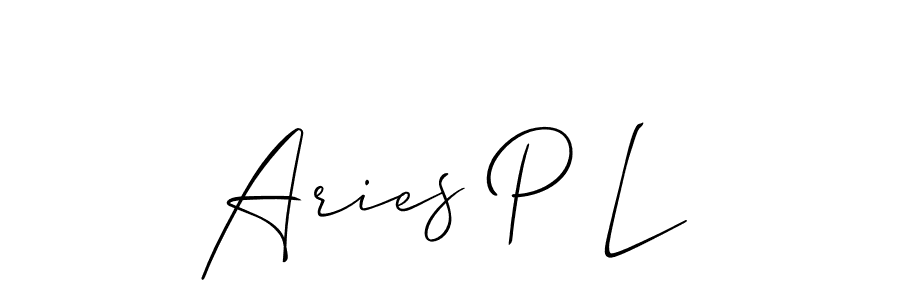 Similarly Allison_Script is the best handwritten signature design. Signature creator online .You can use it as an online autograph creator for name Aries P L. Aries P L signature style 2 images and pictures png