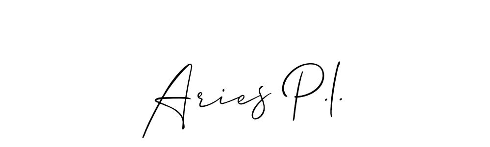 Best and Professional Signature Style for Aries P.l.. Allison_Script Best Signature Style Collection. Aries P.l. signature style 2 images and pictures png