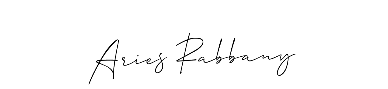 Make a beautiful signature design for name Aries Rabbany. Use this online signature maker to create a handwritten signature for free. Aries Rabbany signature style 2 images and pictures png