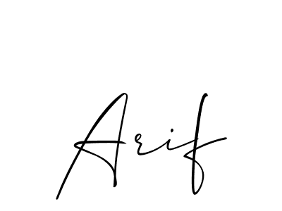 How to make Arif name signature. Use Allison_Script style for creating short signs online. This is the latest handwritten sign. Arif signature style 2 images and pictures png
