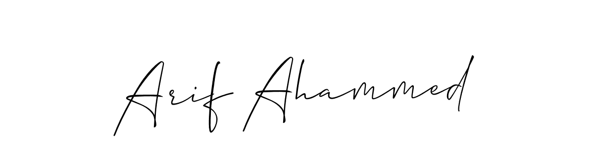 if you are searching for the best signature style for your name Arif Ahammed. so please give up your signature search. here we have designed multiple signature styles  using Allison_Script. Arif Ahammed signature style 2 images and pictures png