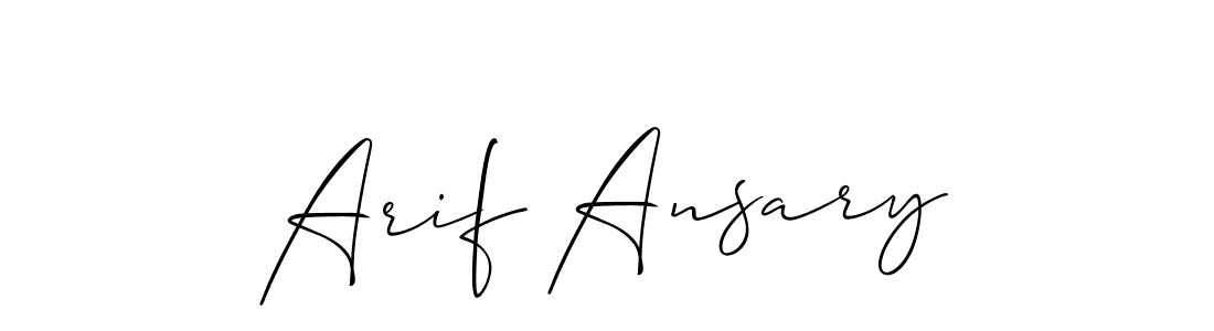 if you are searching for the best signature style for your name Arif Ansary. so please give up your signature search. here we have designed multiple signature styles  using Allison_Script. Arif Ansary signature style 2 images and pictures png