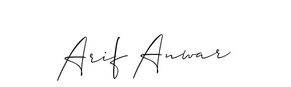 This is the best signature style for the Arif Anwar name. Also you like these signature font (Allison_Script). Mix name signature. Arif Anwar signature style 2 images and pictures png