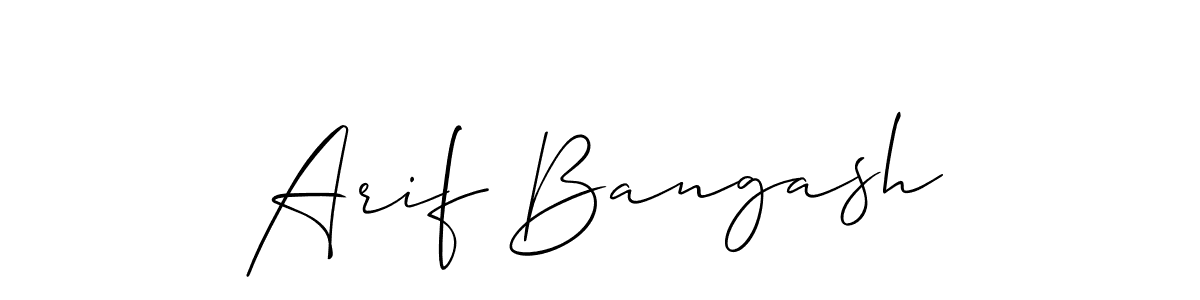 This is the best signature style for the Arif Bangash name. Also you like these signature font (Allison_Script). Mix name signature. Arif Bangash signature style 2 images and pictures png