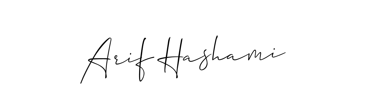 You should practise on your own different ways (Allison_Script) to write your name (Arif Hashami) in signature. don't let someone else do it for you. Arif Hashami signature style 2 images and pictures png