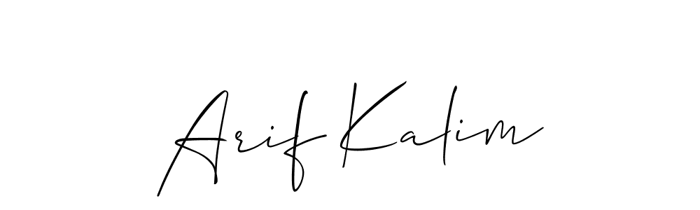 Create a beautiful signature design for name Arif Kalim. With this signature (Allison_Script) fonts, you can make a handwritten signature for free. Arif Kalim signature style 2 images and pictures png