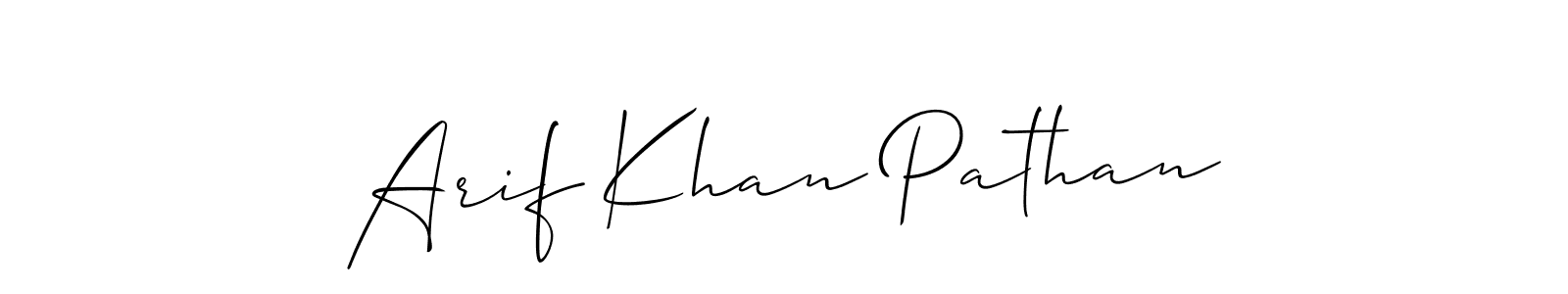 Here are the top 10 professional signature styles for the name Arif Khan Pathan. These are the best autograph styles you can use for your name. Arif Khan Pathan signature style 2 images and pictures png