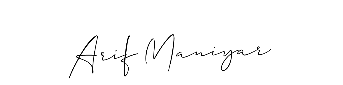 How to Draw Arif Maniyar signature style? Allison_Script is a latest design signature styles for name Arif Maniyar. Arif Maniyar signature style 2 images and pictures png
