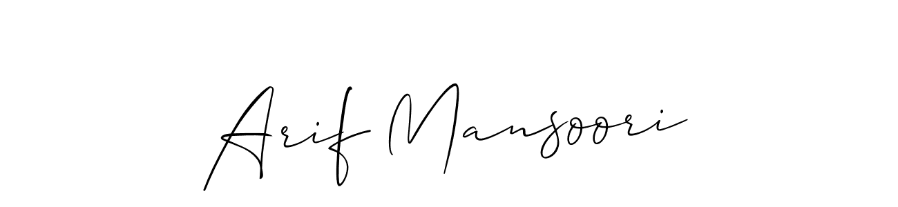 This is the best signature style for the Arif Mansoori name. Also you like these signature font (Allison_Script). Mix name signature. Arif Mansoori signature style 2 images and pictures png
