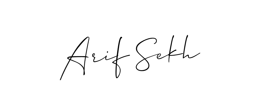 Best and Professional Signature Style for Arif Sekh. Allison_Script Best Signature Style Collection. Arif Sekh signature style 2 images and pictures png