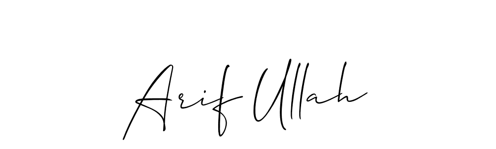 Design your own signature with our free online signature maker. With this signature software, you can create a handwritten (Allison_Script) signature for name Arif Ullah. Arif Ullah signature style 2 images and pictures png